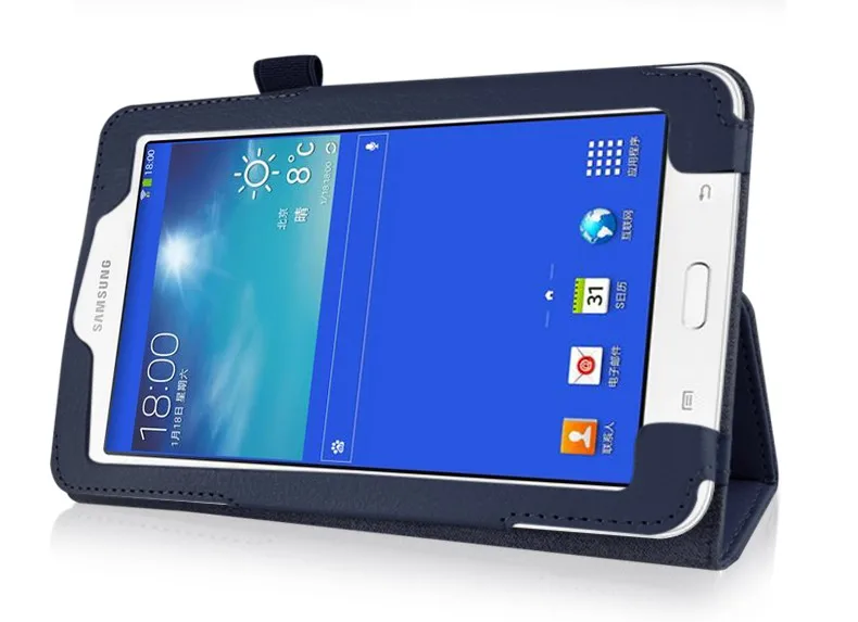 Для Samsung Galaxy Tab 3 Lite кожаный чехол умный для 7 0 T110 T111 планшета защитный # | Компьютеры