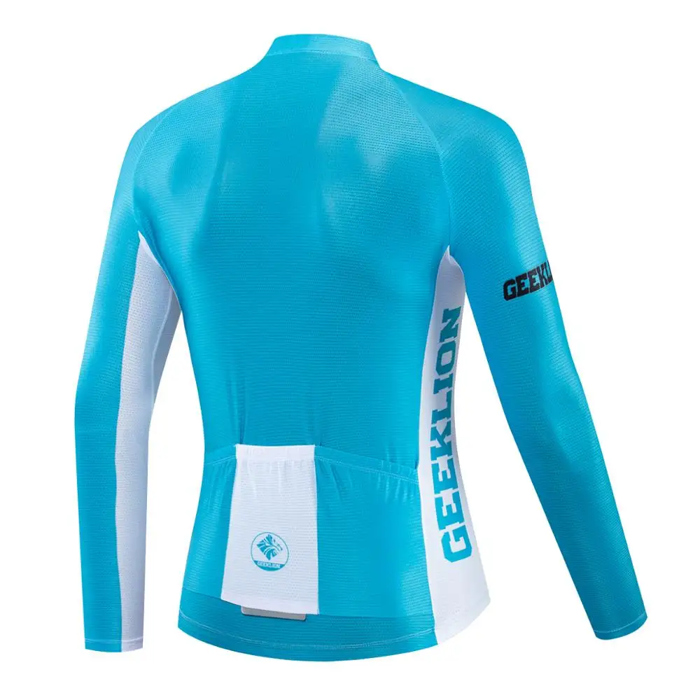 Длинная дышащая веломайка Geeklion профессиональная командная трикотажная кофта