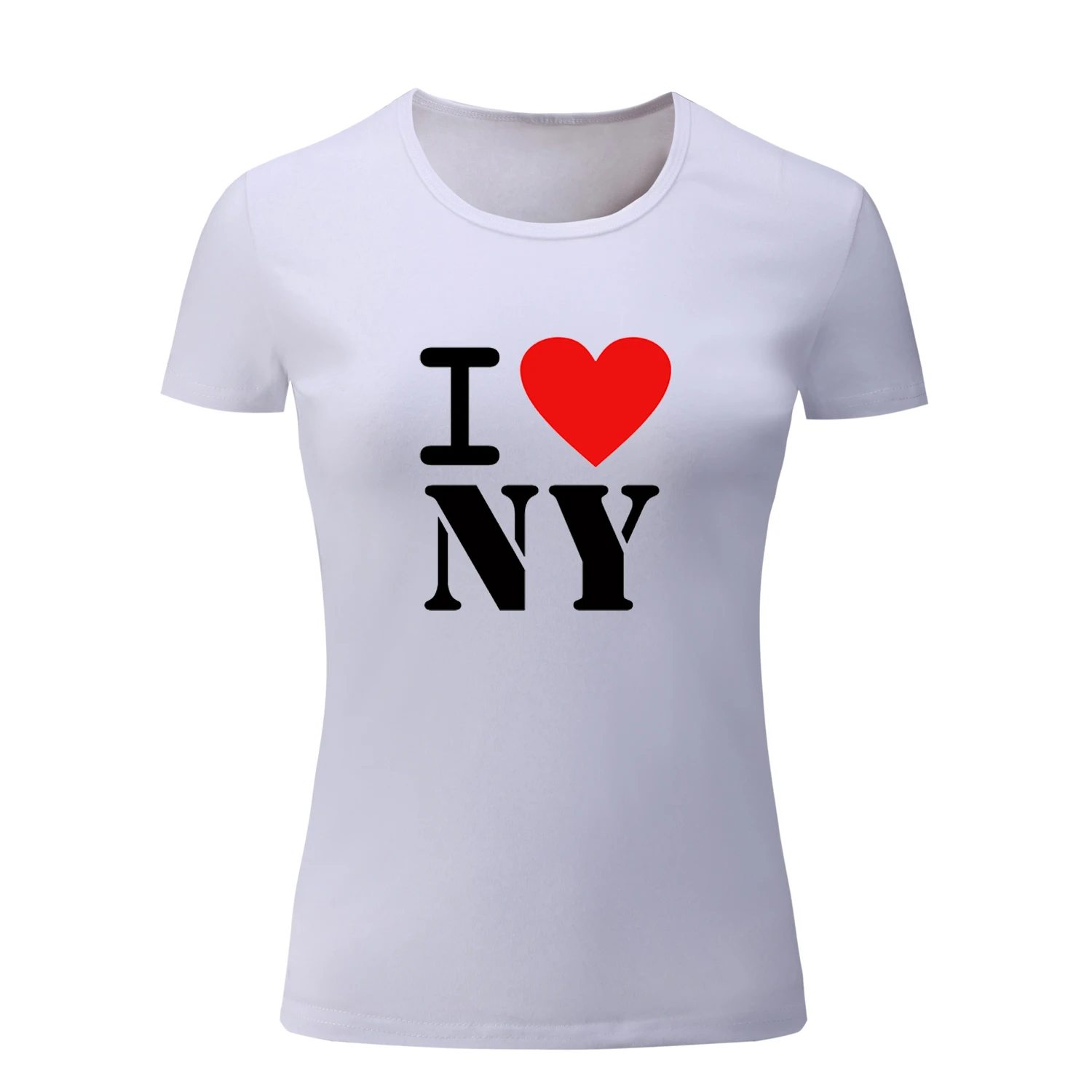 I Love New York NY Design летняя смешная футболка с коротким рукавом женские топы футболки в