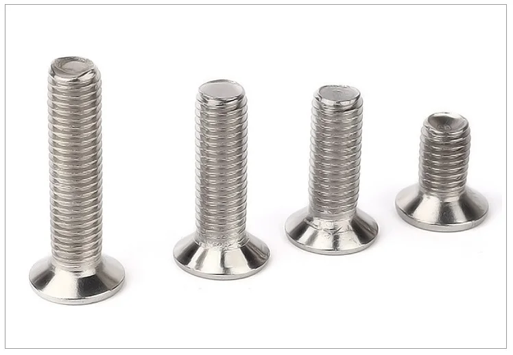 

DIN7991 M2 M2.5 M3 GB2673 ISO10642 JISB1194 Hex Socket Flat Head Machine Screw Stainless Steel Hexagon Countersunk Screw