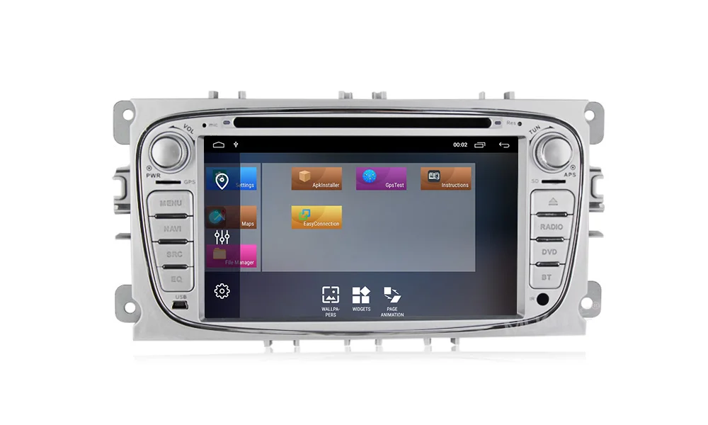 HD Android 9,1 2+ 32G Автомобильный dvd-плеер 2 Din радио gps Navi для Ford Focus Mondeo Kuga C-MAX S-MAX Galaxy Аудио Стерео головное устройство
