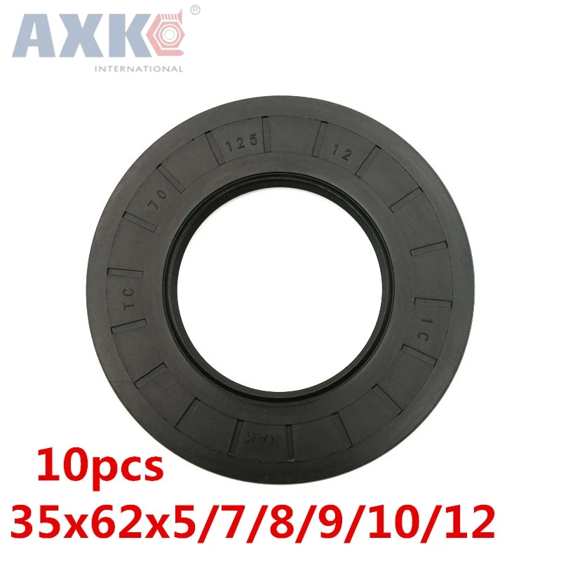 Axk 10 Peças tc 35x62x5 35x62x7 35x62x8 35x62x9 35x62x10 35x62x12 Selos de Óleo Esqueleto Selos de Alta Qualidade Selos de Eixo Radiais