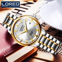 loreo new fashion womens watches stainless steel waterproof automatic mechanical watch female clock ladies wrist watches