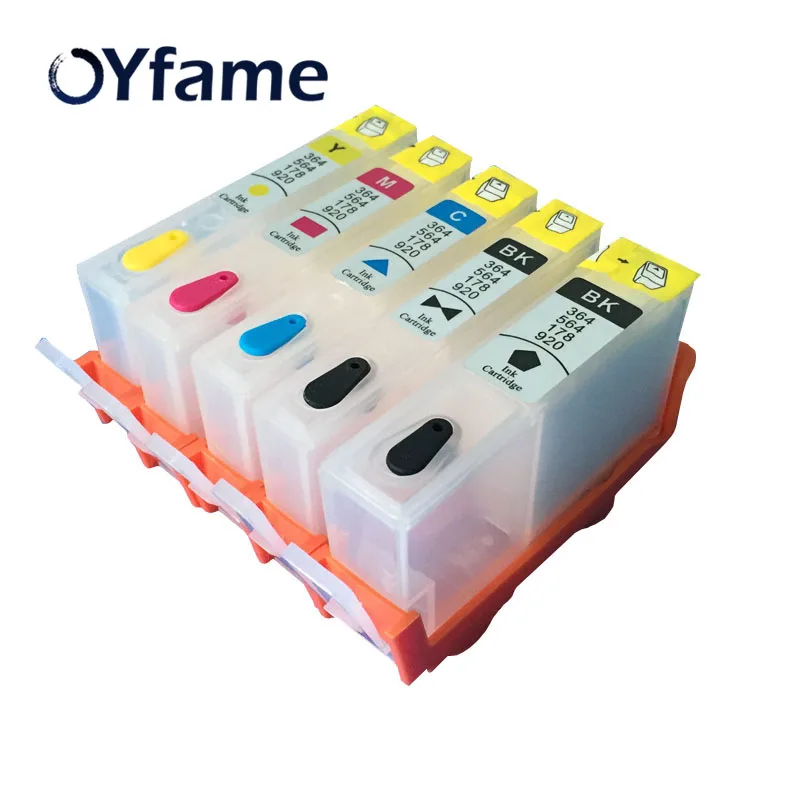 Многоразовый чернильный картридж OYfame для HP178 178XL замена 178 5 цветов Photosmart 5510 5515 7510