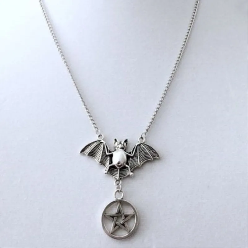 1 шт. подвеска в виде звезды летучей мыши Готическая улица панк-рок ожерелье с