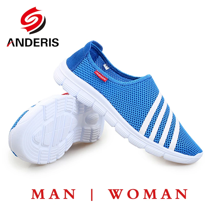 2017 Мужской Сетки Обувь Летом Случайные Люди Обуви Дышащие Воздухом Slip On Квартиры
