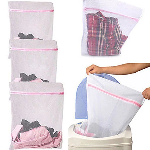 NEW 3 Sizes Underwear Clothes Aid Bra Socks Laundry Washing Machine Net Mesh Bag BIB1 |