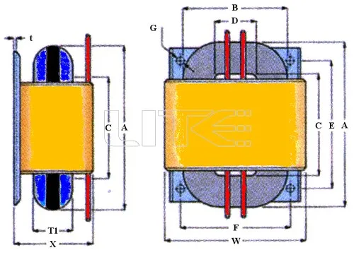 LITE high-end R80-04 115 V/230 V 100 W(100VA) R-трансформатор с сердечником для преампа/ЦАП/наушников