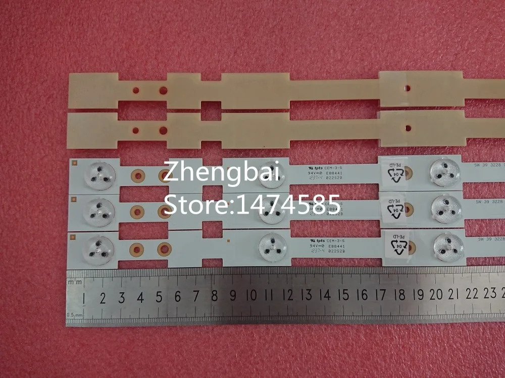 100 шт. 39 &quotновая светодиодная подсветка SW 3228 05 REV1.1 120814 5 светодиодов * 3 в 420 мм |
