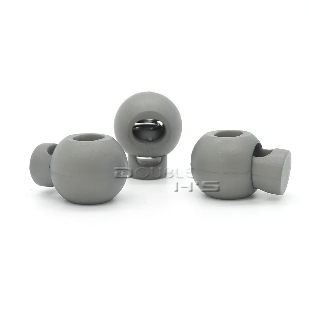 50pcs/lot Colorful Ball Cord Lock End Stops Round Toggle Stopper for Sport Cloth Bag Accessories | Дом и сад