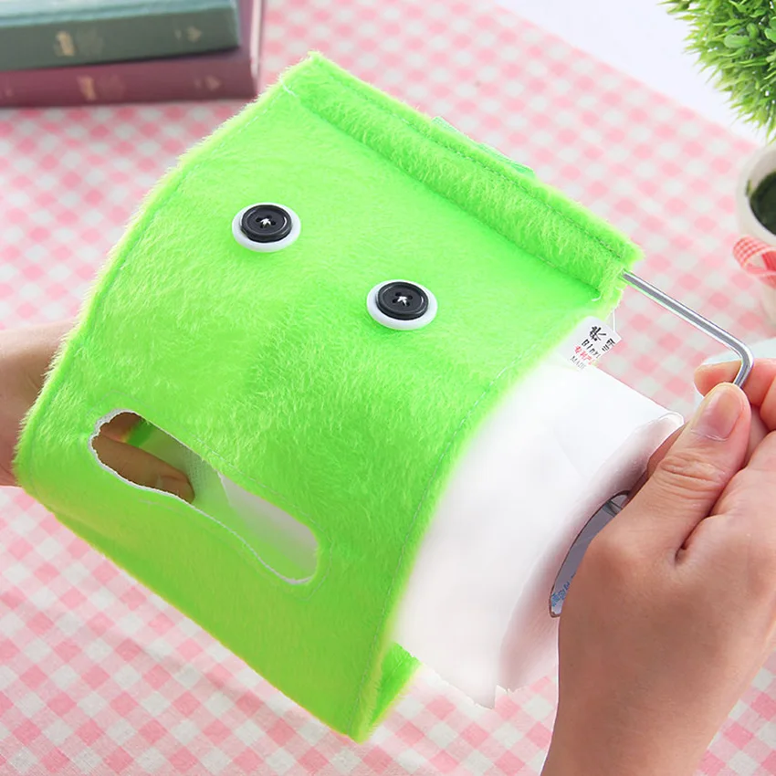 Симпатичная плюшевая тканевая коробка для салфеток держатель чехла чехол