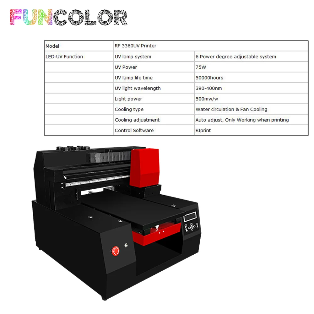 33*60 см автоматический принтер УФ машина 3D 6-цветной с Epson головка для Emboss