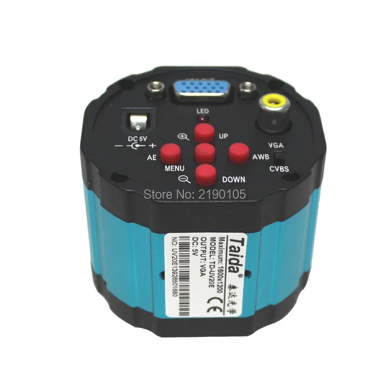 МП 100X HD цифровой промышленный микроскоп камера Лупа VGA AV TV видео выход для LAB PCB + Zoom