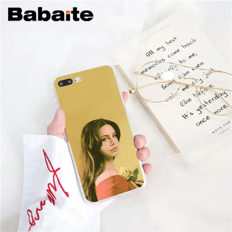 Babaite Lana Del Rey TPU Мягкий силиконовый чехол для телефона iPhone X XS MAX 6 6S 7 7plus 8 8Plus 5 5S XR 10 Чехол