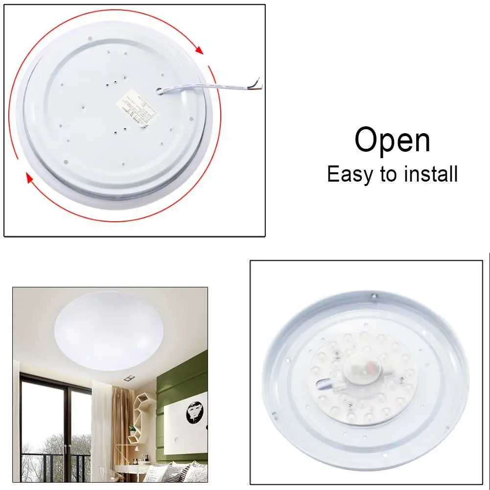 Светодиодные потолочные светильники диаметр 260 мм акриловый яркий холодный