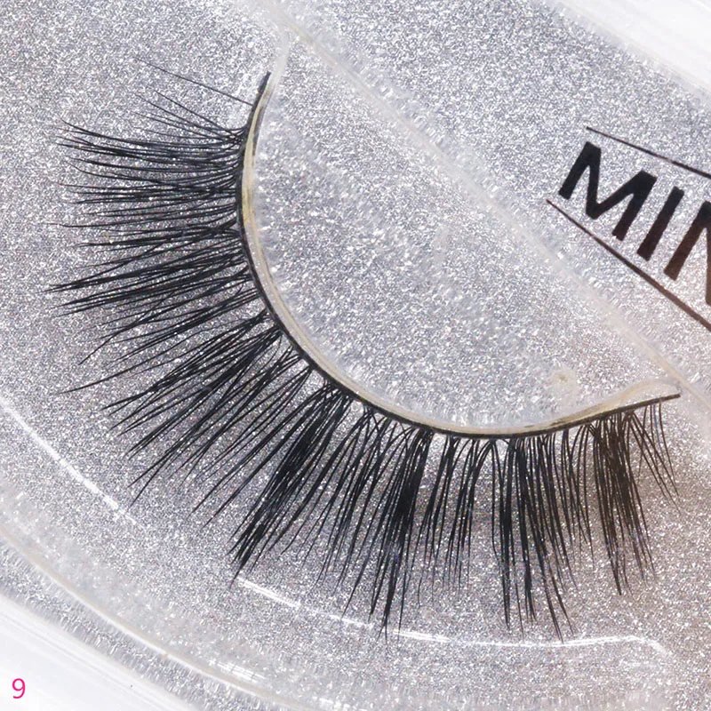 

1 Pair 3D Mink Hair False Eyelashes Popular Hand-made False Eyelashes Eye Extensions