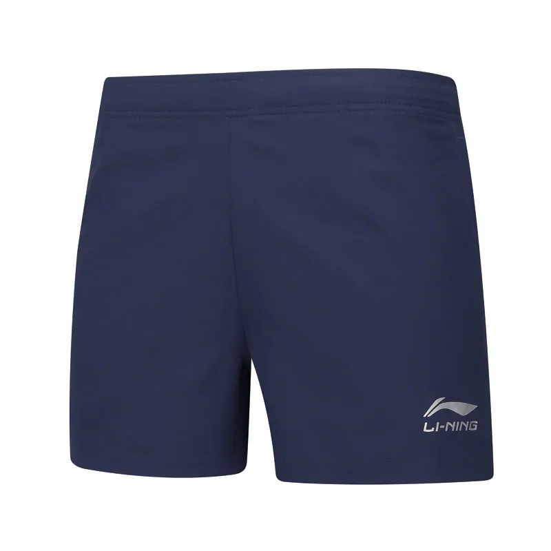 Li-Ning мужские шорты для настольного тенниса, дышащие, Стандартная посадка, командная одежда, подкладка, базовые спортивные шорты для соревнований, AAPP075 CAMJ19
