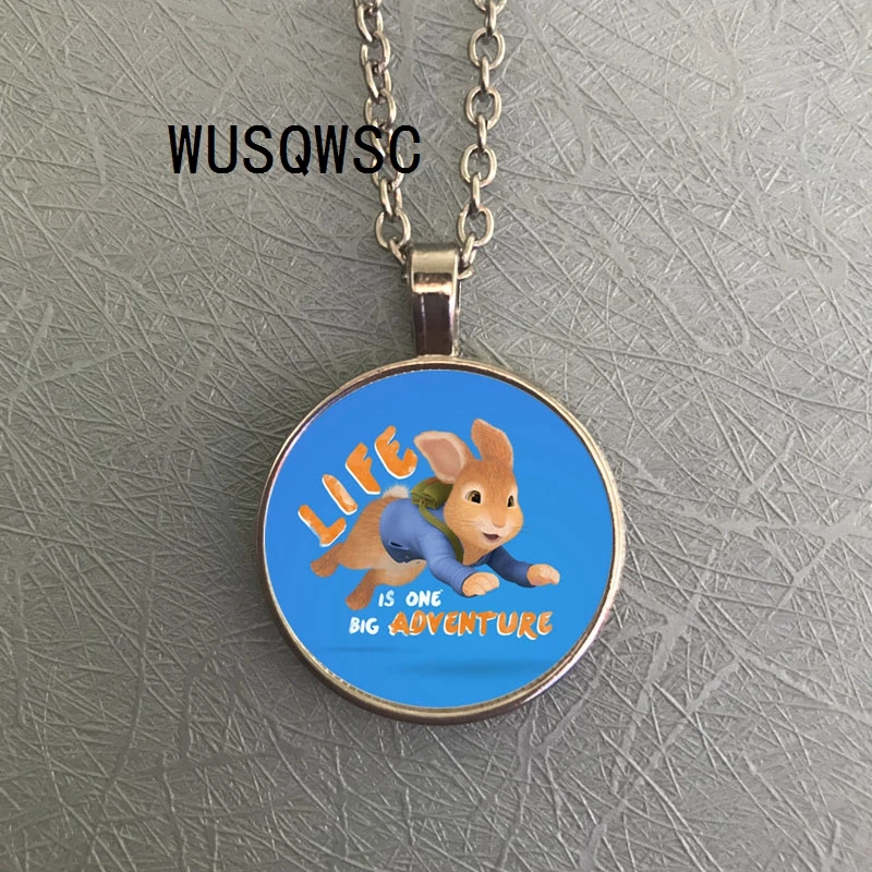 WUSQWSC 2018 Новый Кролик Питер кулон бронзовое животное колье с шармами бусинами