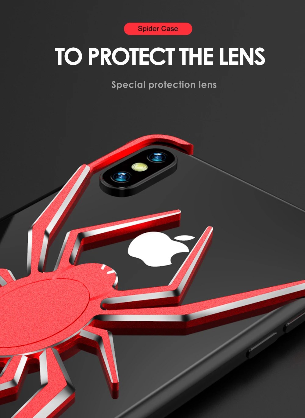 R-JUST Алюминиевый металлический чехол с пауком для iPhone 11 Pro Max XS Max XR X 8 7 Plus, чехол с Железным человеком, защитный чехол для телефона, кожаная сумка