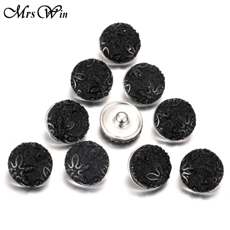 10 шт/партия черная заколка-цветок из смолы ювелирные изделия 18 мм Камея застёжка