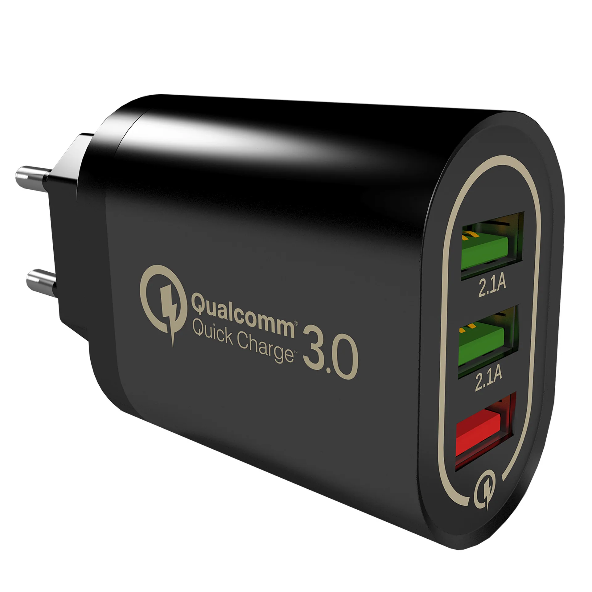 Взрывное зарядное устройство QC3.0 5 В/9 В/12 В Быстрая зарядка 3 порта USB мобильное зарядное устройство 4.8A евро-американское регулирование путешествия зарядка