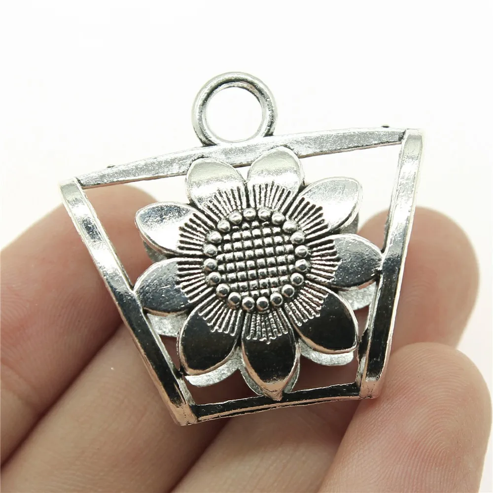 B13518-40x36x16mm 3 шт./лот, античный серебряный соединитель, шарф, бусины, подвески для обертывания, шарф, подвески, бусины для обертывания, шарф, подвески, соединитель - Цвет: B13518-40x36x16mm