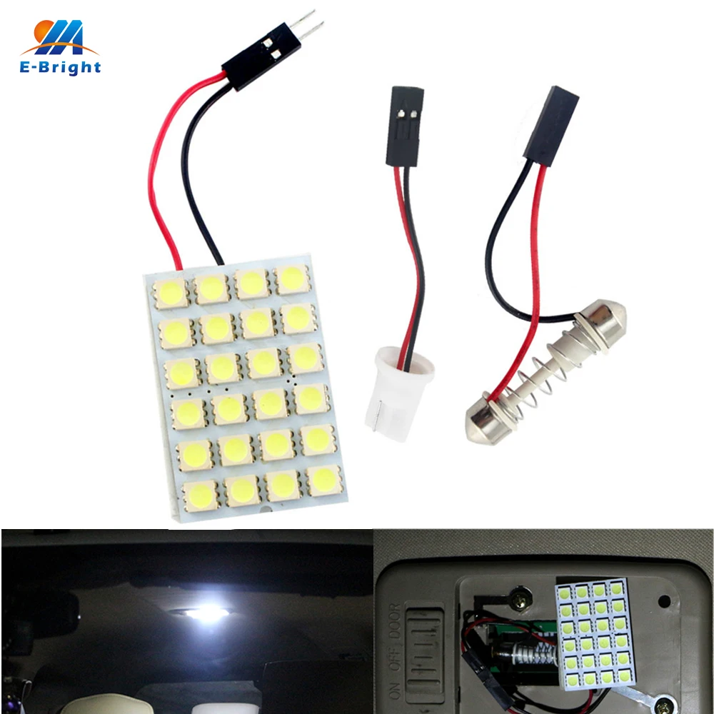 YM E Bright 10 шт. панель белого света 24 SMD 5050 3 чипа светодиодный ная лампа гирлянда