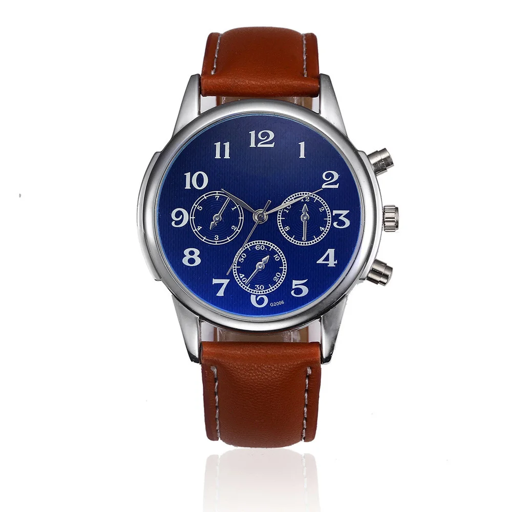 Великолепные модные повседневные часы для мужчин аналоговые кварцевые наручные