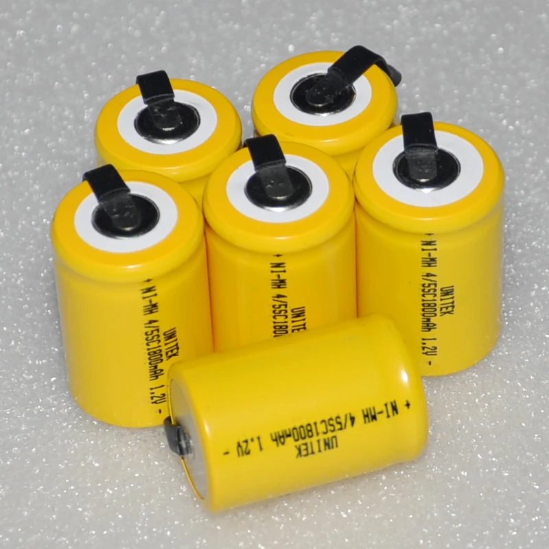 2 шт. Sub C 4/5SC 1 V перезаряжаемая батарея 1800mah 4/5 SC Ni MH nimh никель металлогидридный