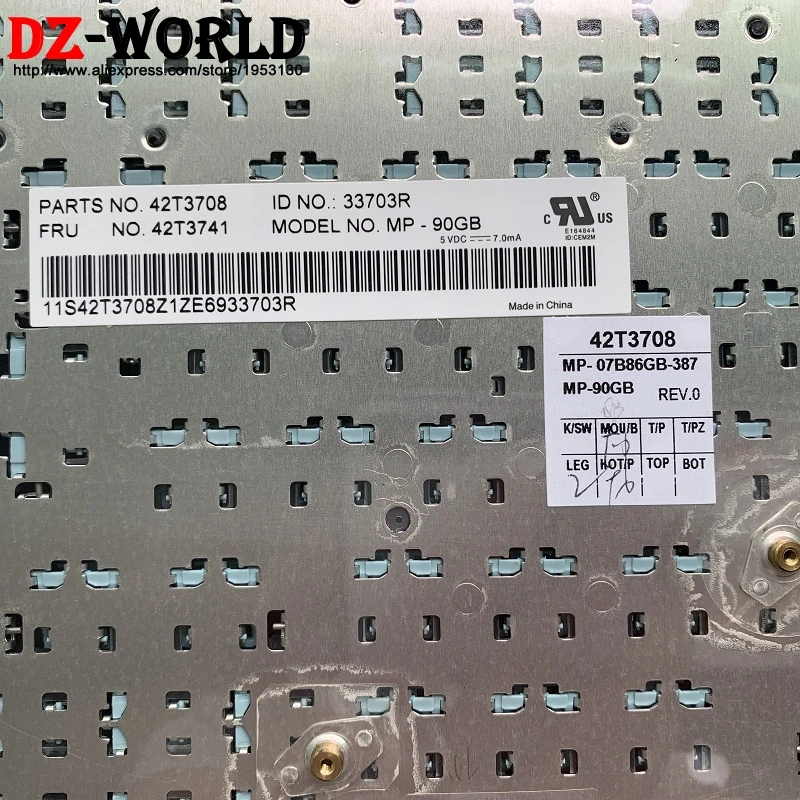 Новая Оригинальная английская клавиатура GB для IBM Thinkpad X200 X200S Tablet X201 X201i X201S Teclado
