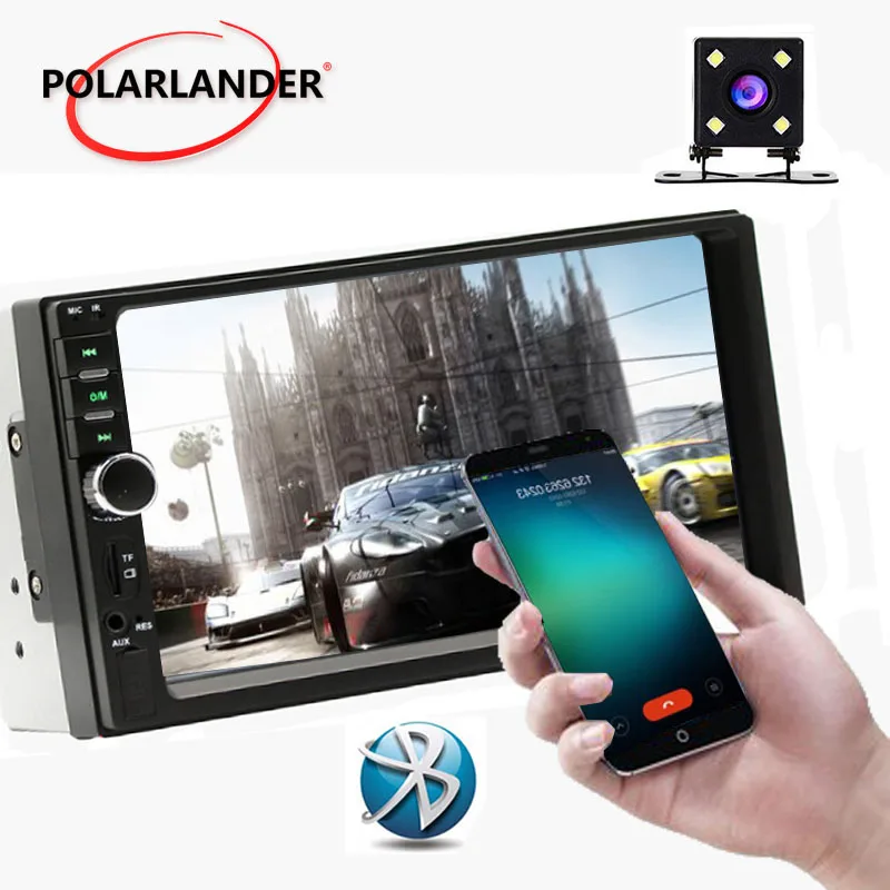 

7 inch touch screen Car radio 2 din bluetooth car MP5 with Rear View Camera USB TF FM AUX steering wheel control Mirror Link