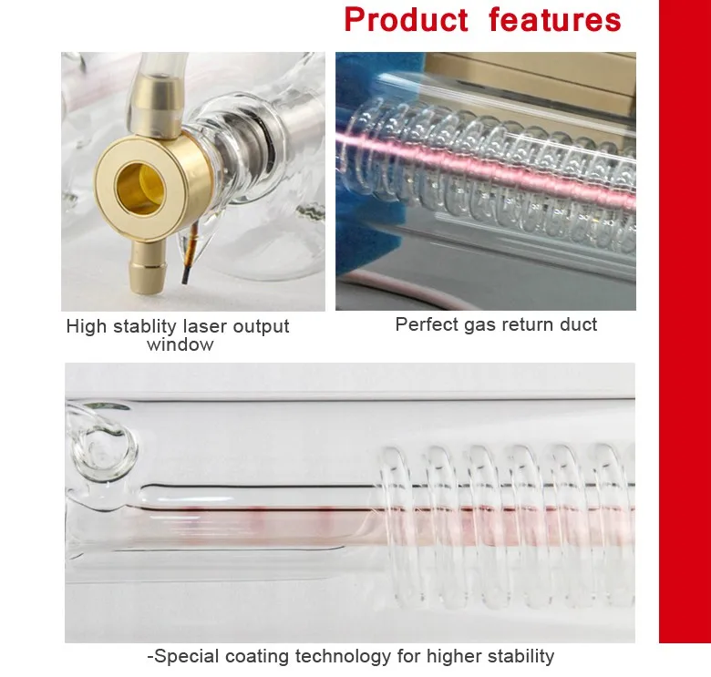 80 Вт лазерная трубка и источник питания для лазер Yueming машина Лазерный Резак|tube