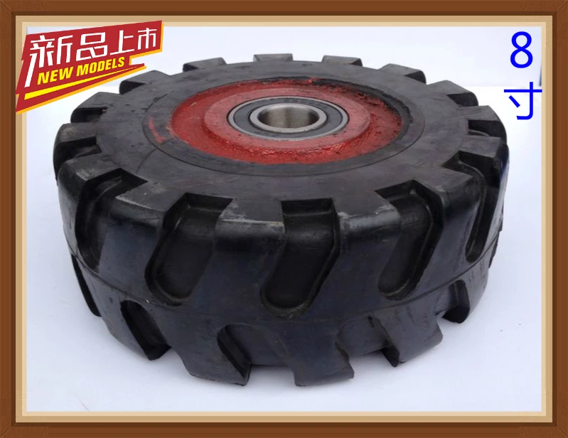 8 дюймов тяжелых резиновые колеса прицепа немой машина эвакуатор | Инструменты
