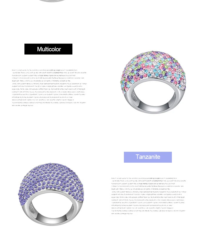 Malanda, новинка, большой кристалл Swarovski, циркон, великолепные кольца для женщин, благородные, модные, роскошные, обручальное кольцо, ювелирное изделие, подарок для девочки