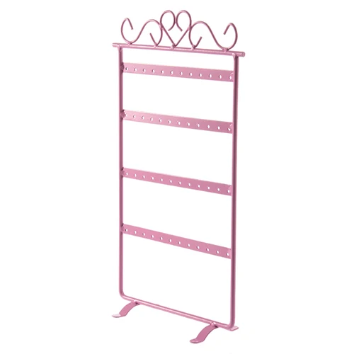 

Earring Holder 48 Holes Stand Display Metal Hanging Earrings Rack Jewelrys Organizer Fashion Jewelry Earrings Display Stand