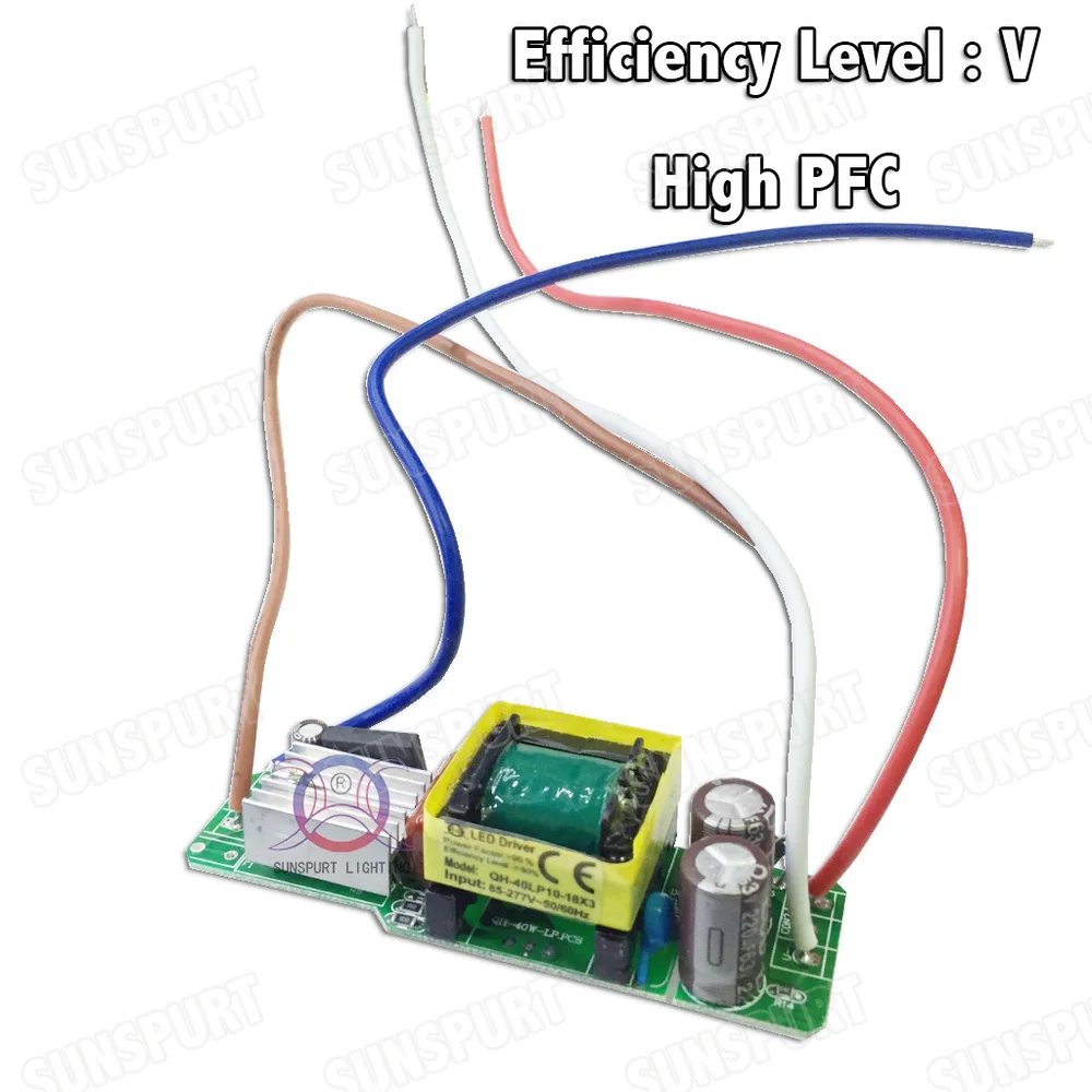 5-100 шт. высокая PF изоляция 36 Вт AC85-277V светодиодный драйвер 10-18x3W 600mA DC30-60V Светодиодный источник питания постоянный ток Светодиодный светильник