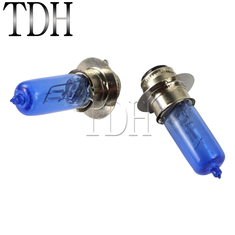 Галогенная лампа для мотоцикла 12 V 18/18 W Белый Ксеноновые фары для UTV/самокатов Honda Kawasaki Yamaha гризли 660 02-06