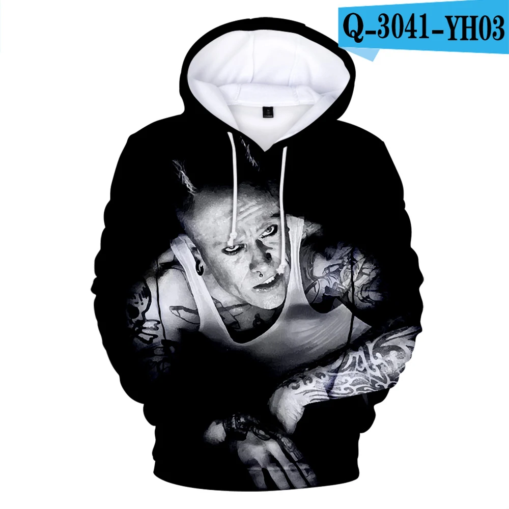 The Prodigy Lead vocal КИТ Флинт 3D толстовки для мужчин и женщин Harajuku Толстовка с длинным рукавом толстовки с принтом КИТ Флинт толстовки - Цвет: Q3041