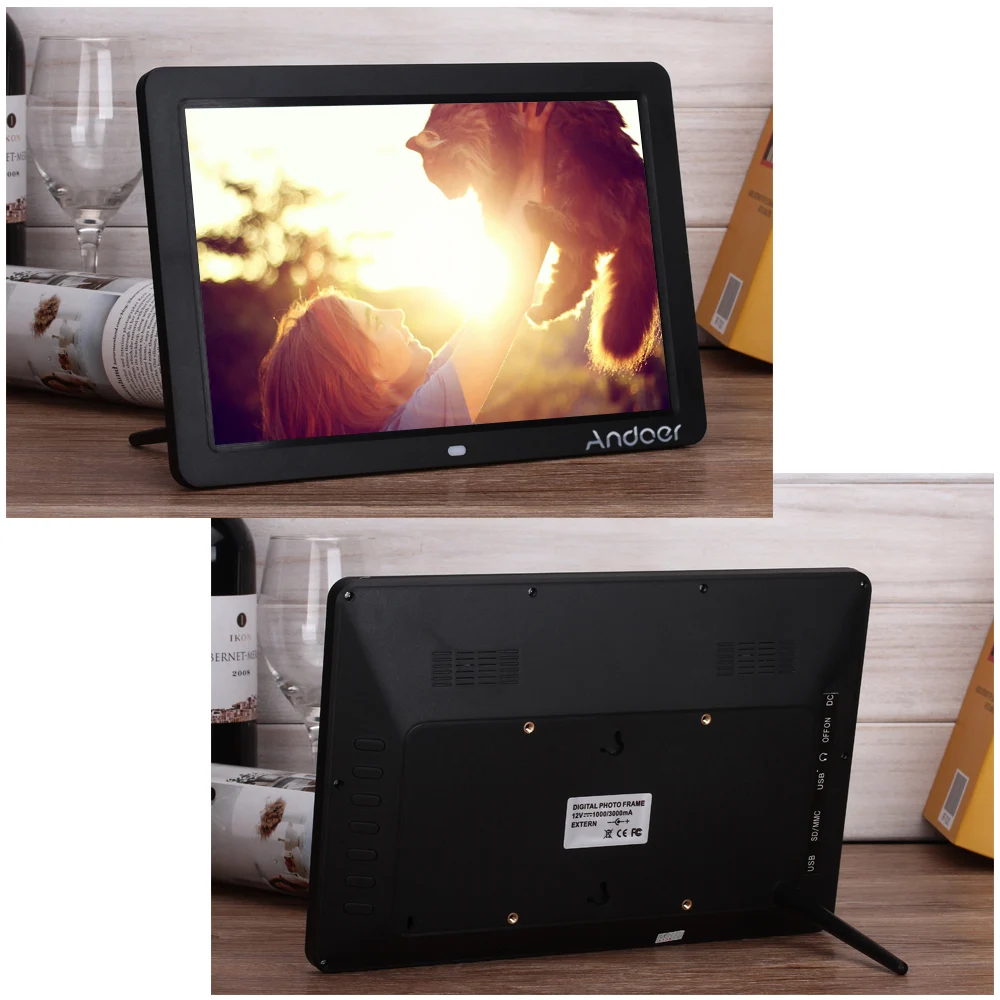 Andoer 12 &quotширокий экран 1280*800 HD светодиодный цифровой фоторамка электронный альбом