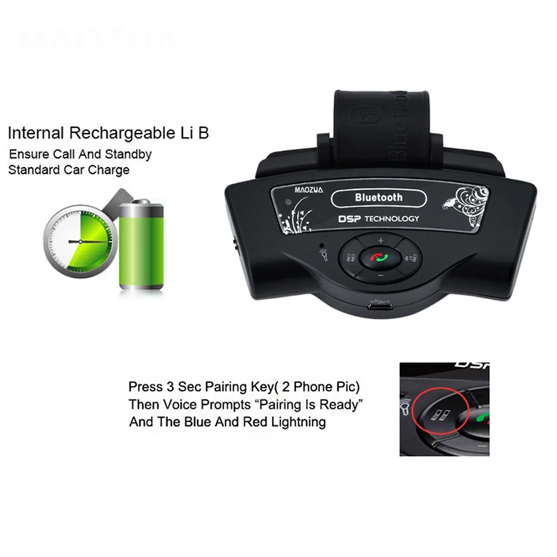 Handsfree Bluetooth автомобильные комплекты рулевое колесо Авто приемник для громкой