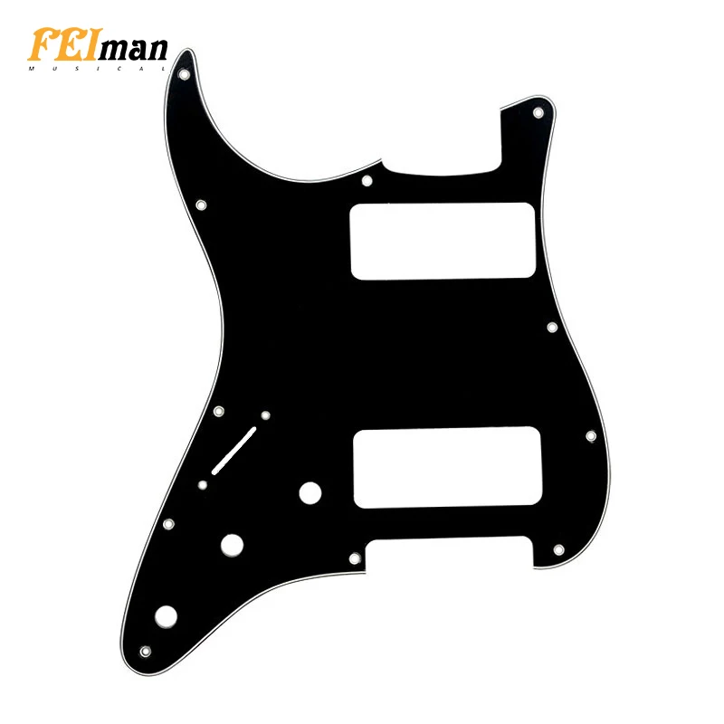 

Pleroo Guitar Accessories Left Handed Pickguards 11 Hole For Standard ST HH Strat Guitar With P90 Humbucker Scratch Plate