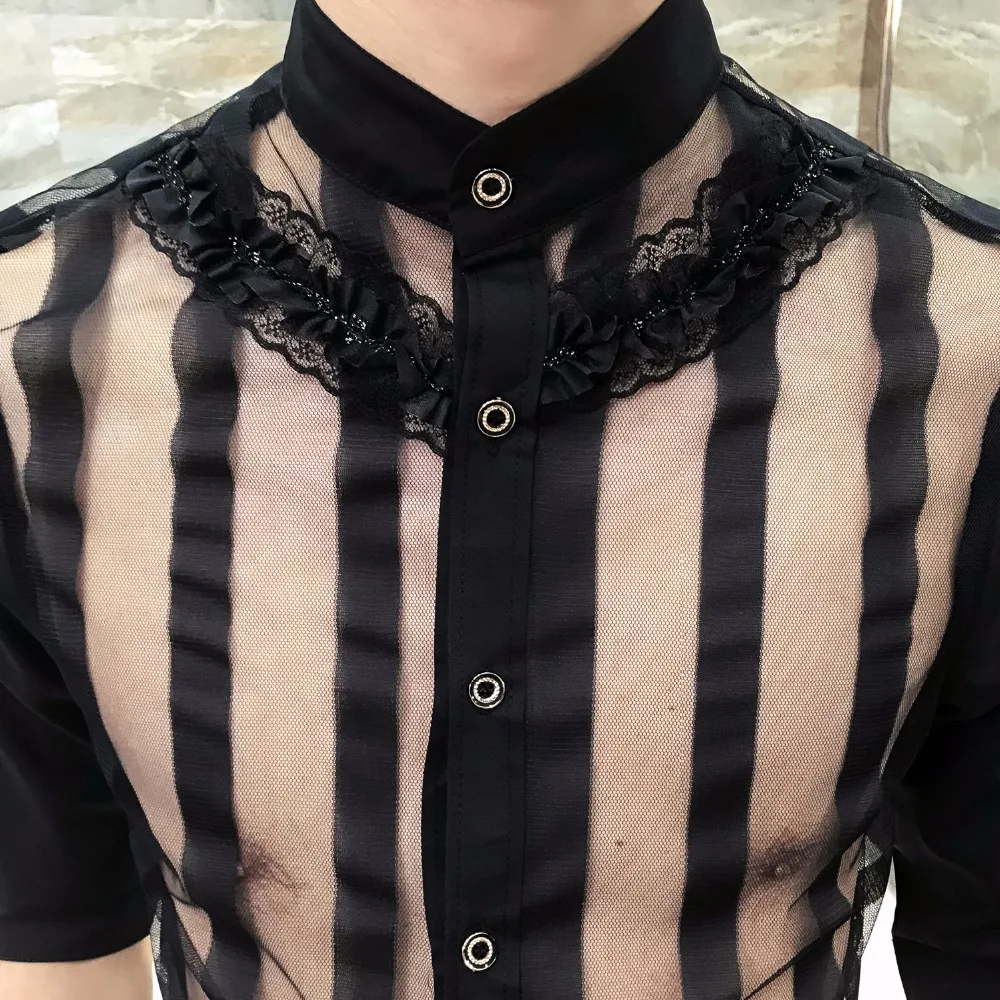 2018 Новая мужская одежда певица GD модный стилист волос индивидуальность открытая