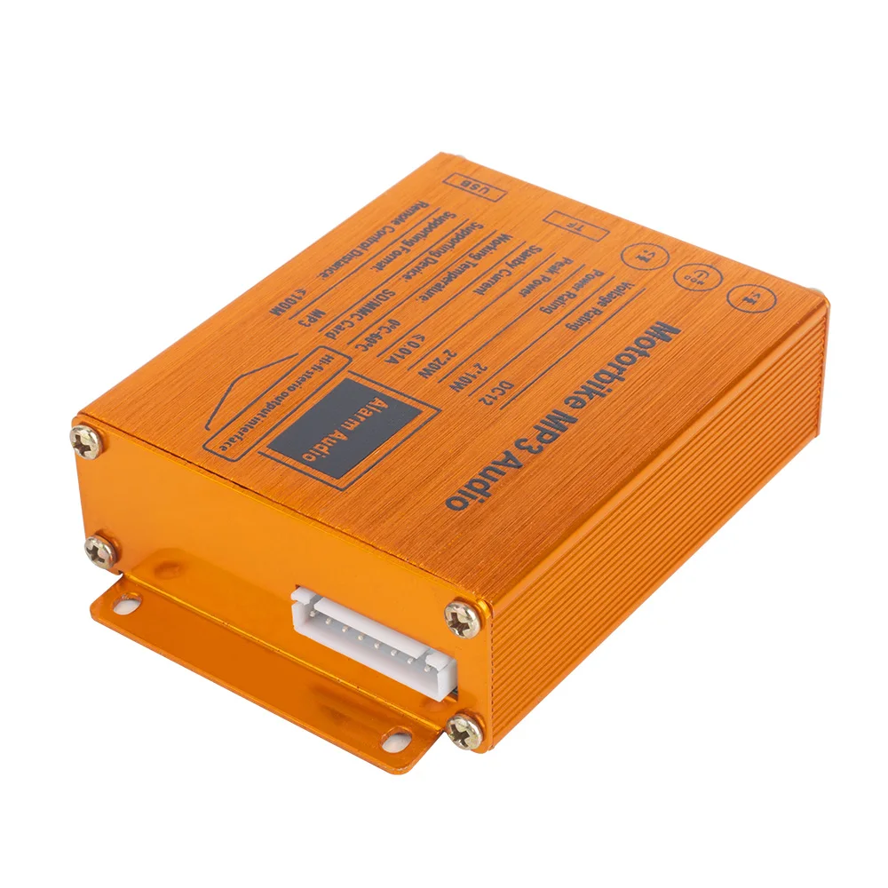 Мотоциклетный mp3 плеер с динамиками звуковая система FM радио сигнализация