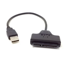 200 шт./лот USB 2 0 на SATA 22PIN 15 + 7 Pin кабель для передачи данных и питания адаптер 5 дюйма