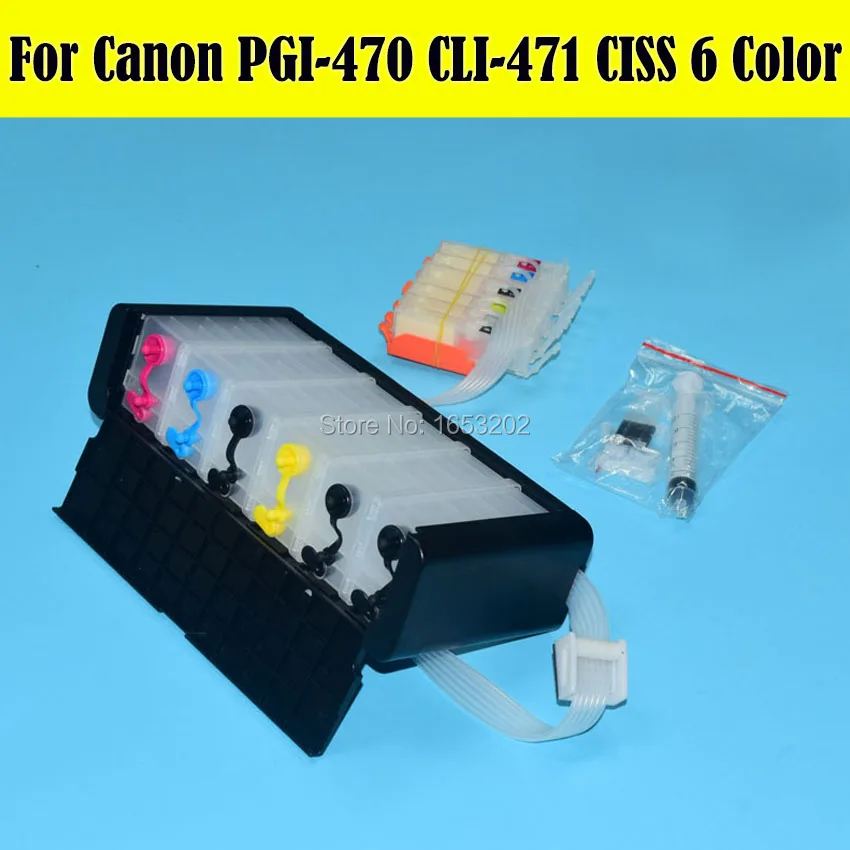 6 Цвет mg7740 СНПЧ Bulk Ink Supply Системы для Canon pgi-470 cli-471 ogi470 cli471 | Компьютеры и офис
