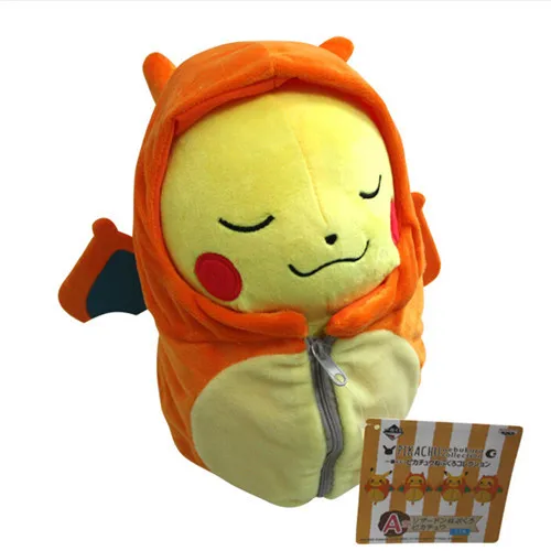 OHMETOY игрушка Пикачу Raichu Косплей Charizard Dedenne плюшевая кукла спальный мешок Ekans животное плюшевый аниме Brinquedos детский подарок