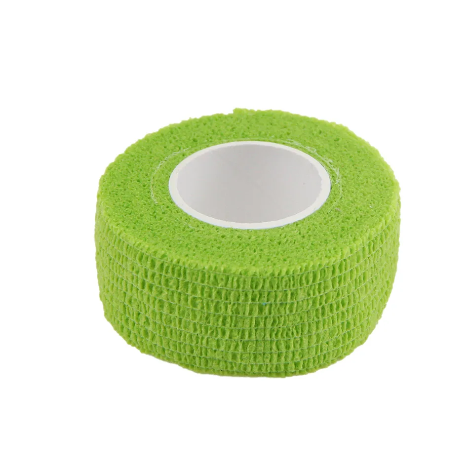 Grass Green Нетканый эластичные самоклеющиеся прилипшие сплоченной Обёрточная бумага палец бинт Тендер лента - Цвет: Grass Green