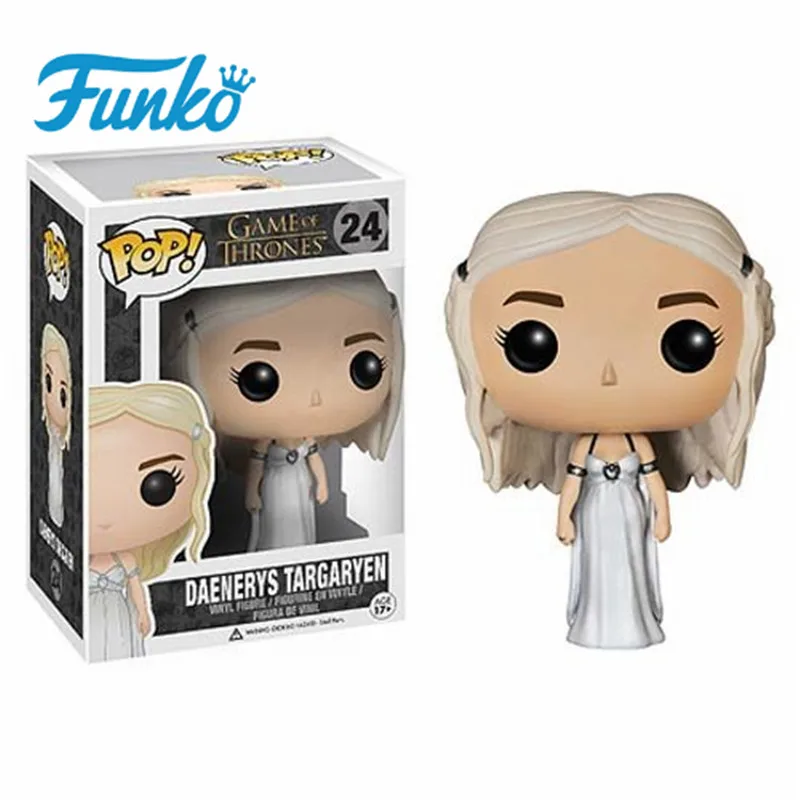 1 шт. FUNKO POP TV: Игра престолов Дейенерис мать драконов #24 модель виниловая кукла