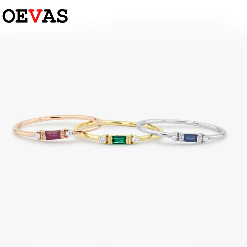 OEVAS, Топ бренд, тонкие кольца для женщин, обручальное кольцо, Лучший Подарок на годовщину для женщин, ювелирные изделия, бижутерия, размер 5, 6, 7, 8, 9, 10