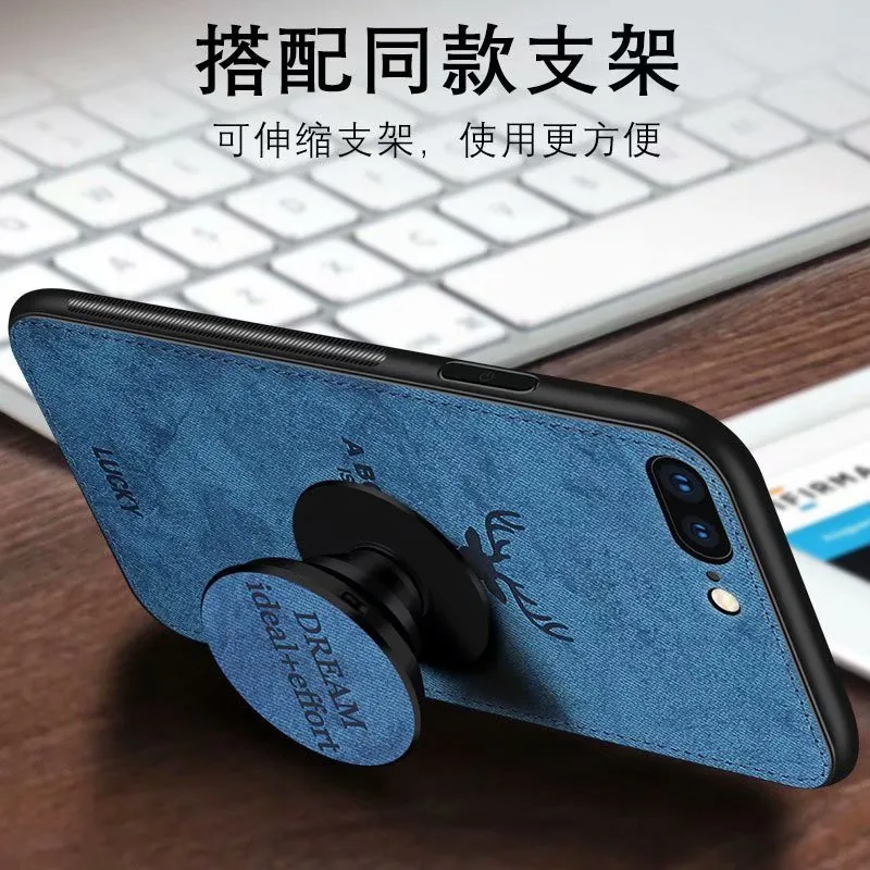 Чехол с оленем прочный чехол из ТПУ для iphone xs max xr x 10 магнитный держатель шнура 7 8 6